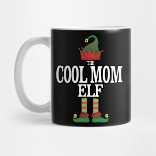 Cool Mom Elf Matching Family Group Christmas Party Pajamas Mug